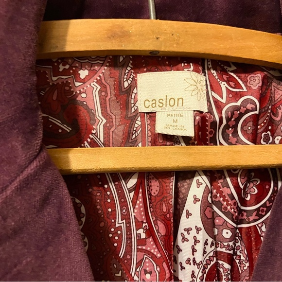 Caslon Velvet Fitted Jacket Petite Medium - Picture 5 of 5